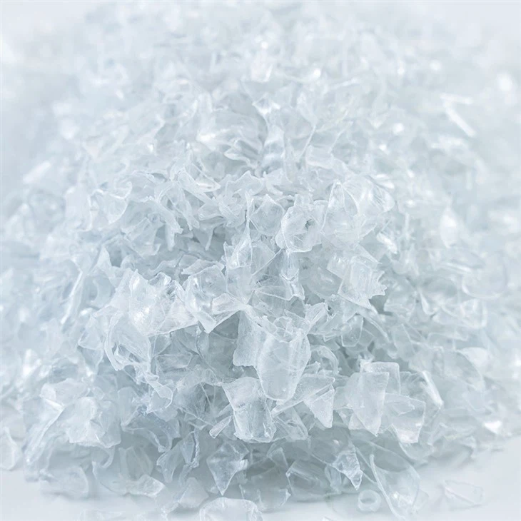 Hot Washed Recycled Clear White PET Flakes